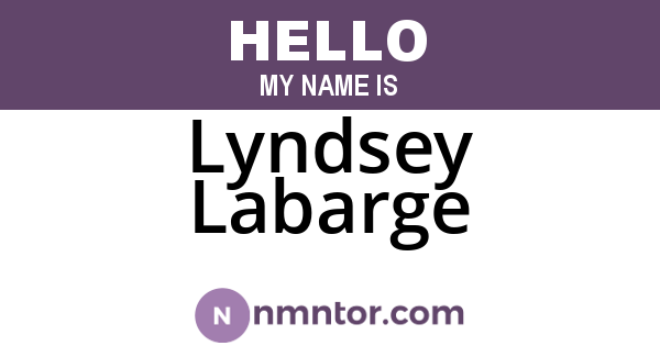 Lyndsey Labarge