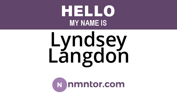 Lyndsey Langdon