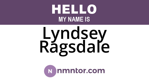 Lyndsey Ragsdale