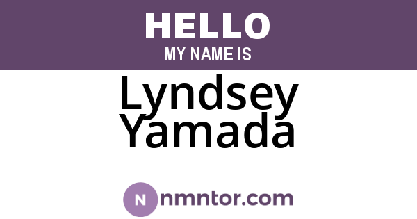 Lyndsey Yamada