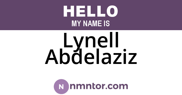 Lynell Abdelaziz