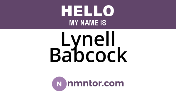 Lynell Babcock