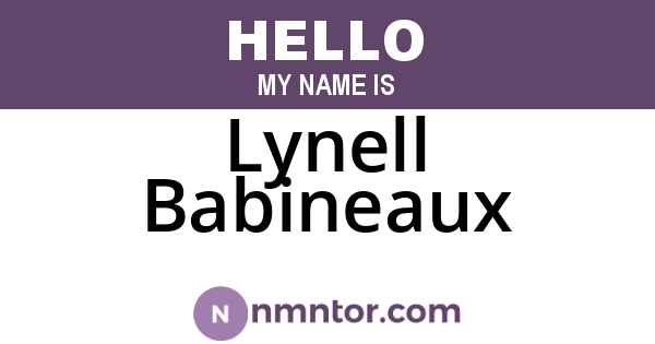 Lynell Babineaux