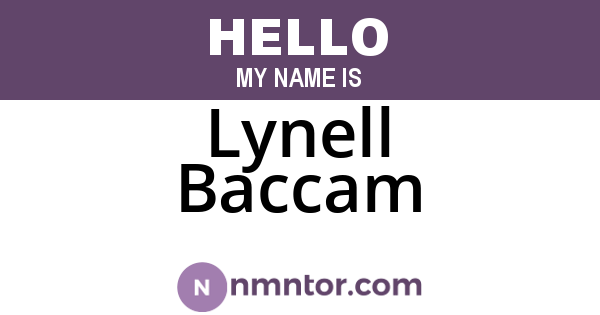 Lynell Baccam