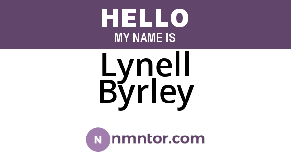 Lynell Byrley
