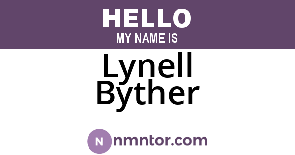 Lynell Byther