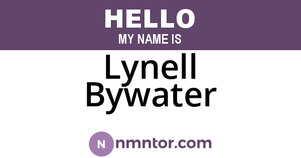 Lynell Bywater