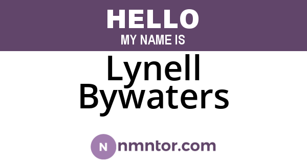 Lynell Bywaters