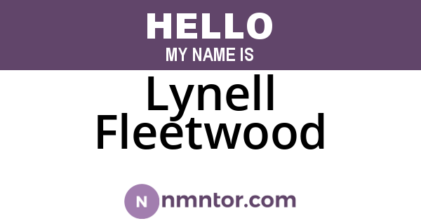 Lynell Fleetwood