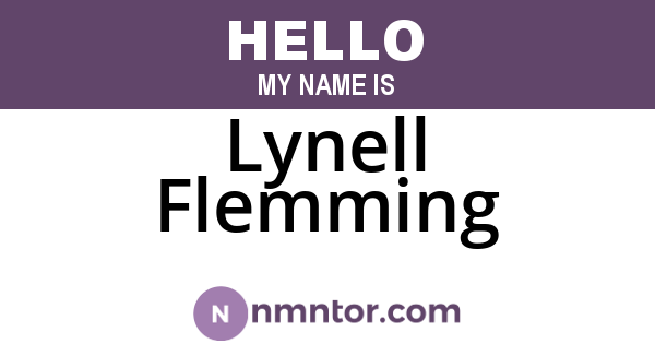 Lynell Flemming