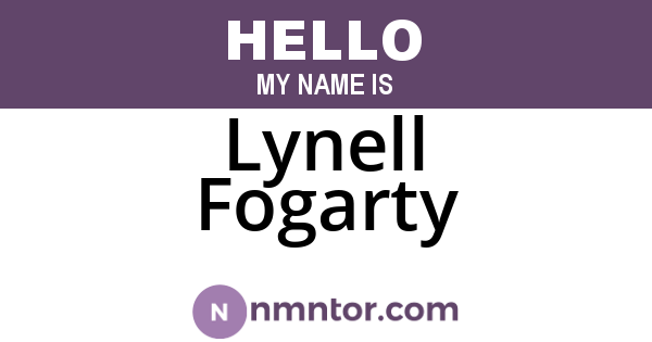 Lynell Fogarty