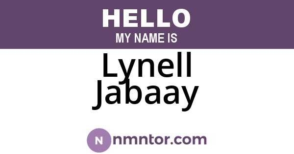 Lynell Jabaay