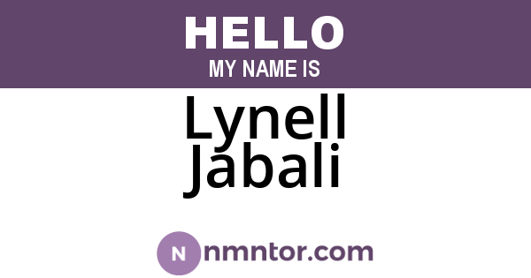 Lynell Jabali