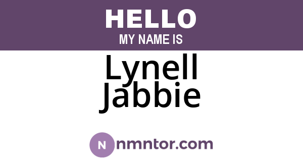 Lynell Jabbie