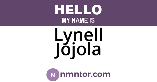 Lynell Jojola