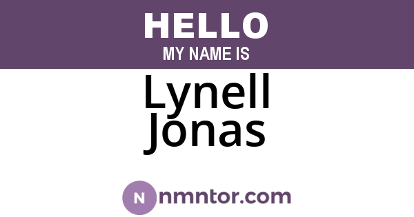 Lynell Jonas
