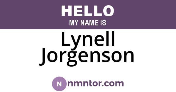 Lynell Jorgenson