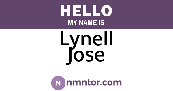 Lynell Jose