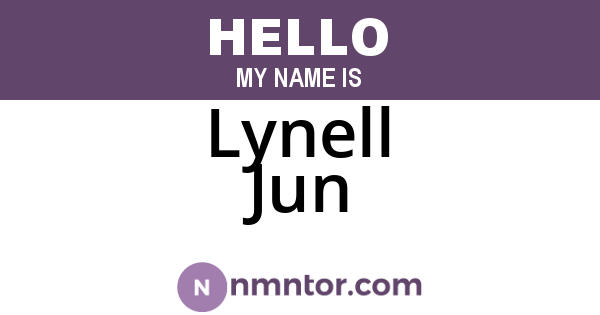 Lynell Jun