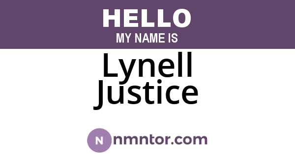 Lynell Justice