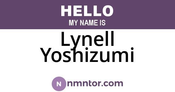 Lynell Yoshizumi