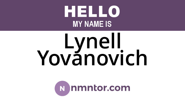 Lynell Yovanovich