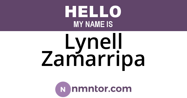 Lynell Zamarripa