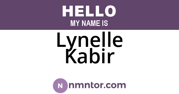 Lynelle Kabir