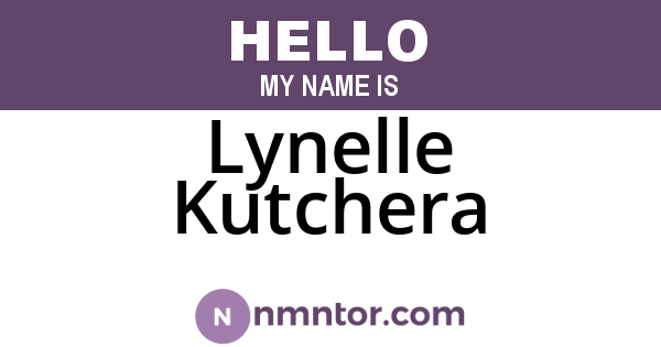Lynelle Kutchera