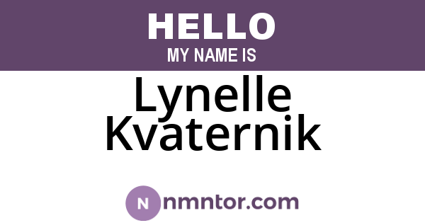 Lynelle Kvaternik