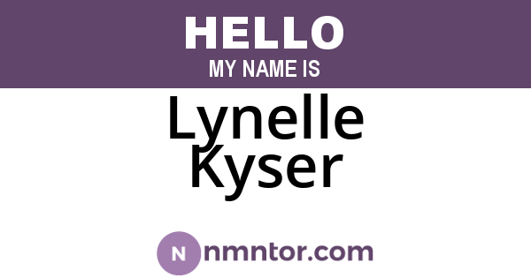 Lynelle Kyser