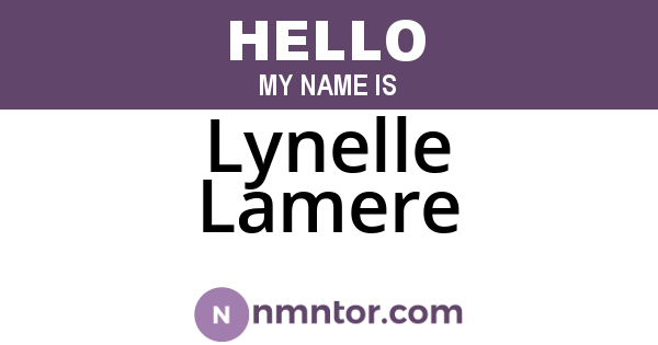 Lynelle Lamere