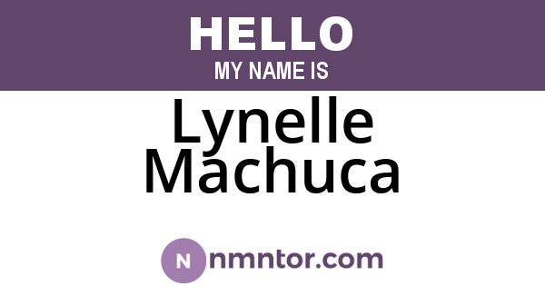 Lynelle Machuca