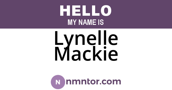 Lynelle Mackie