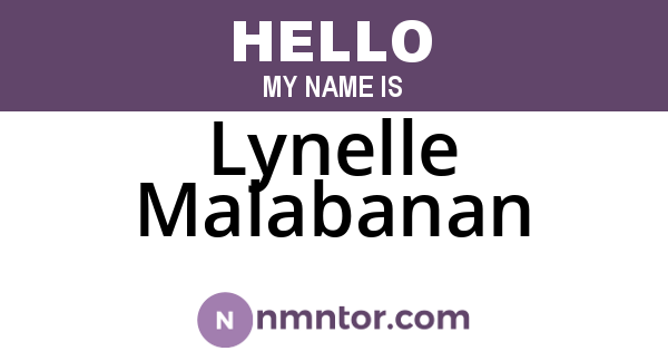 Lynelle Malabanan