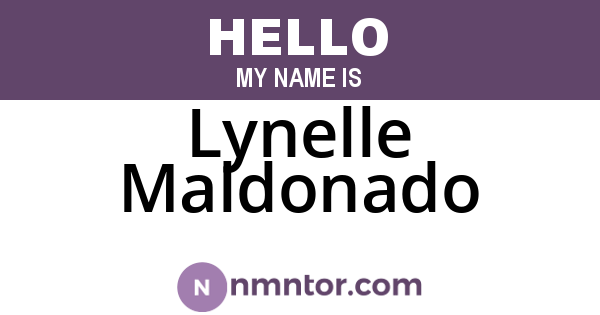 Lynelle Maldonado