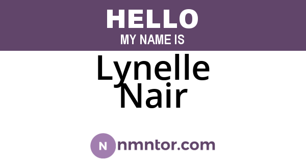 Lynelle Nair