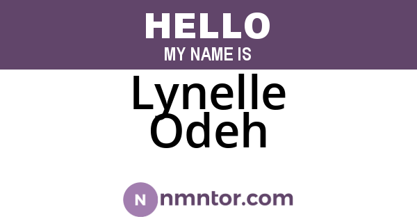 Lynelle Odeh
