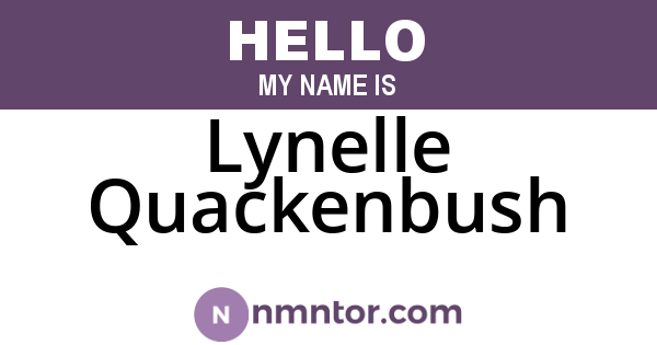Lynelle Quackenbush