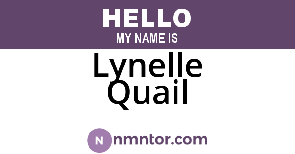 Lynelle Quail