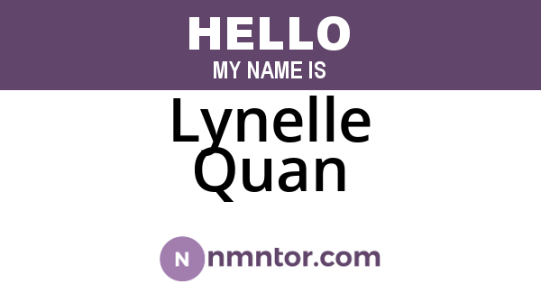 Lynelle Quan