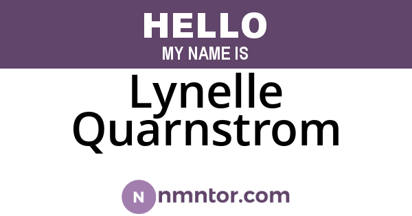 Lynelle Quarnstrom