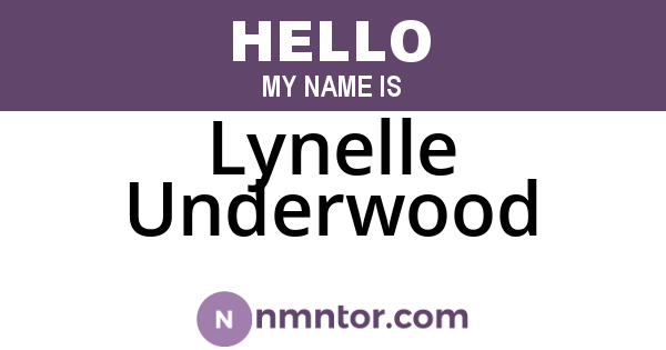 Lynelle Underwood