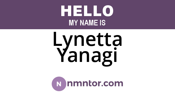 Lynetta Yanagi