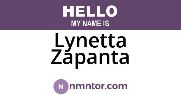 Lynetta Zapanta