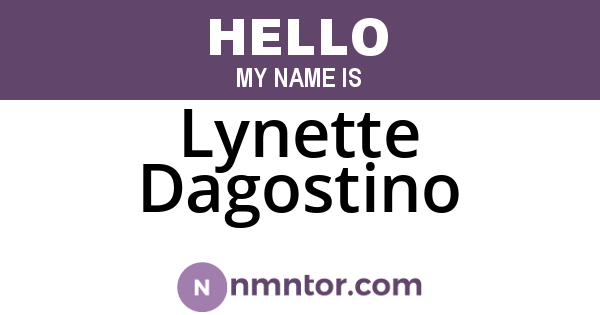 Lynette Dagostino
