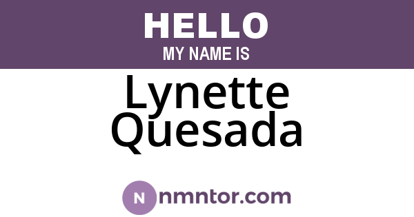 Lynette Quesada