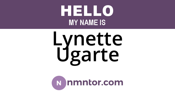 Lynette Ugarte