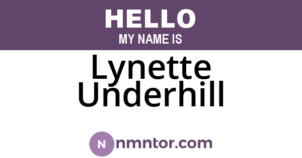 Lynette Underhill