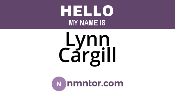 Lynn Cargill